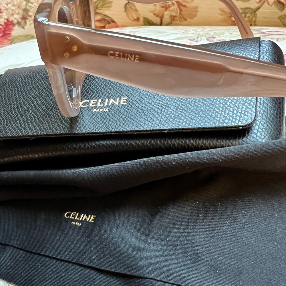 Celine 48mm Shiny Hazelnut/brown gradient Bold dot sunglasses 🕶️ - Picture 5 of 5